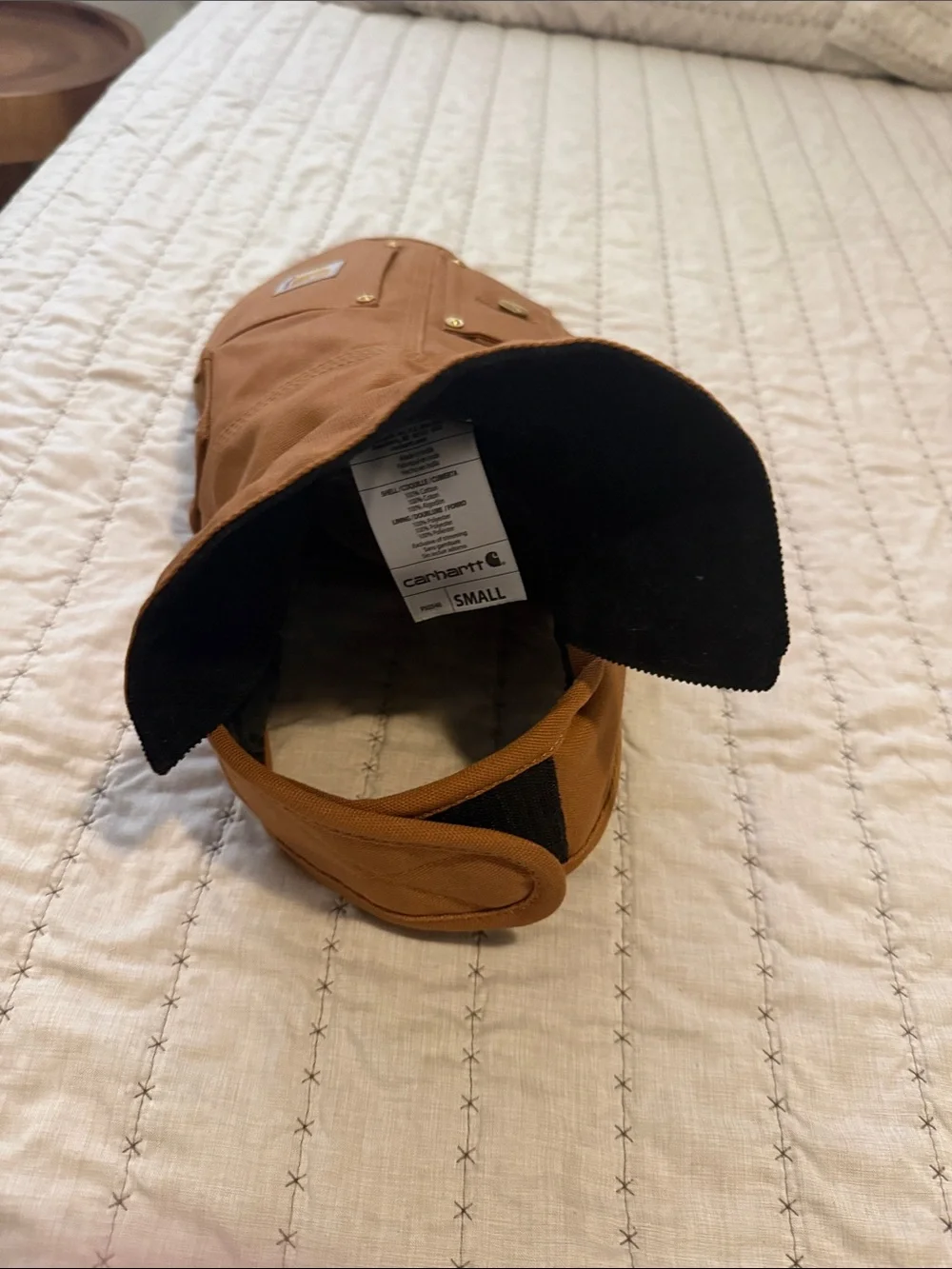 Carhartt Brown/Tan Insulated Dog Coat with Pockets